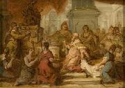 Nicolas Vleughels Nicolas VLEUGHELS  The Idolatry of Solomon oil painting reproduction